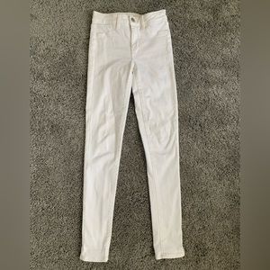 White American Eagle high-rise jeggings. Size 0 Long